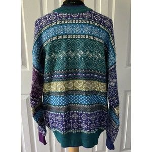 Colours by Alexander Julian Colorful Biggie Style Vintage 90's  Sweater Size XL